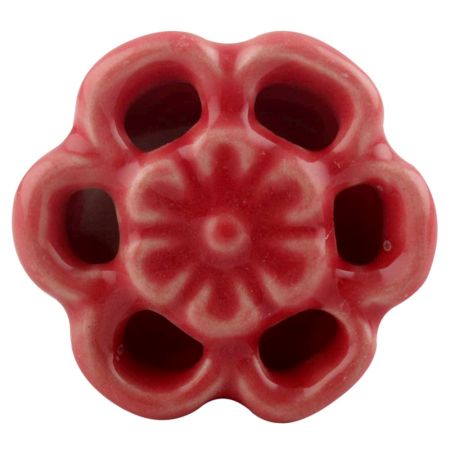 Red Tiny Flower Ceramic Drawer Knobs Online